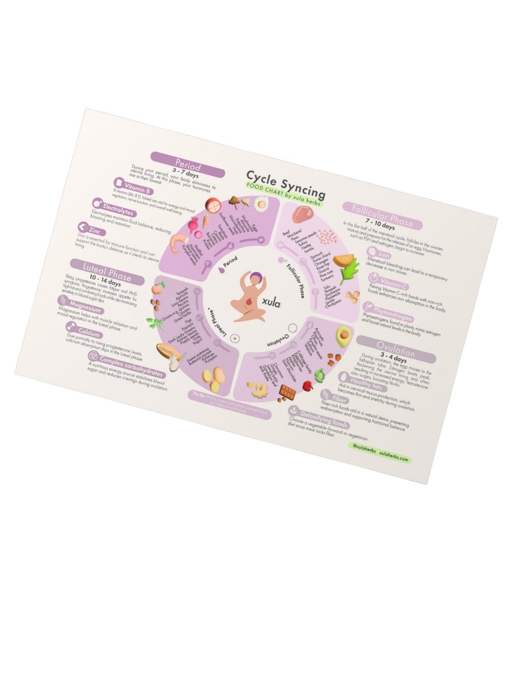 cycle syncing food chart
